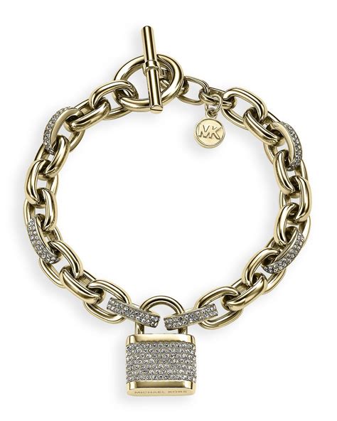 michael kors leather padlock bracelet|michael kors belt bangle bracelet.